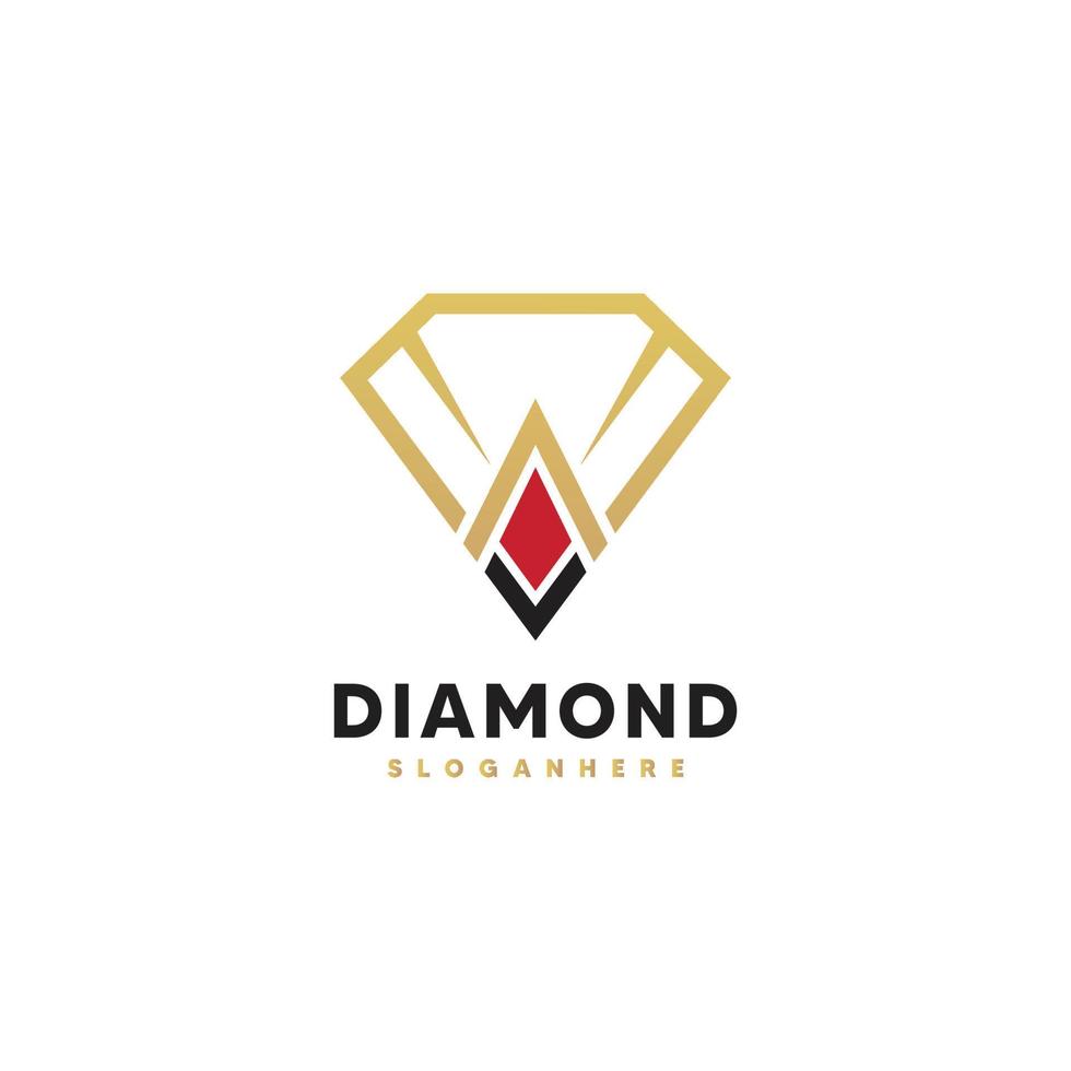 diamant logo sjabloon vector illustratie ontwerp icoon