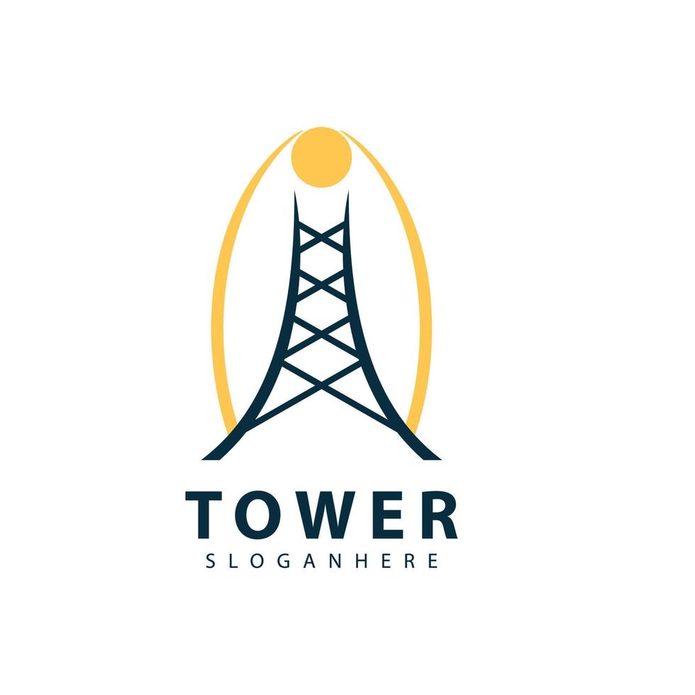 toren logo symbool vector icoon ontwerp illustratie sjabloon