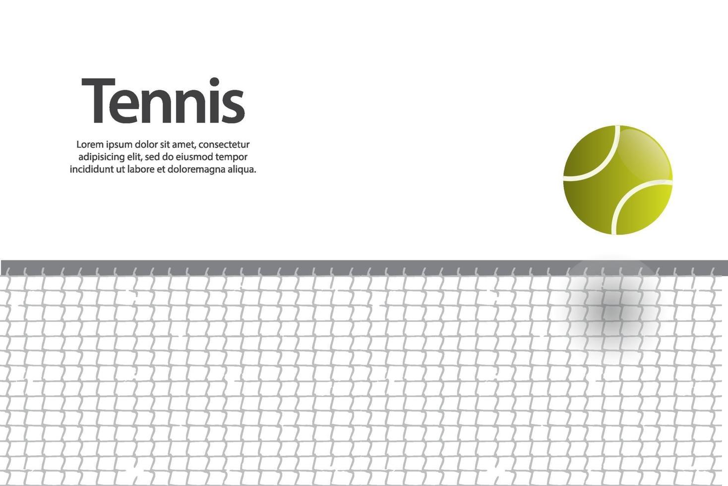 tennisbal ontwerp vector sjabloon afbeelding achtergrond