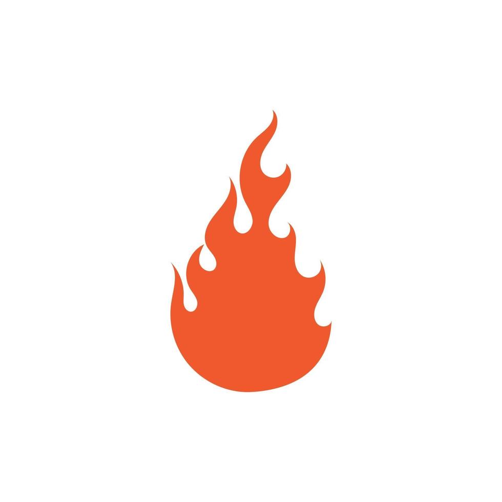 vuur vlam vector illustratie ontwerpsjabloon afbeelding