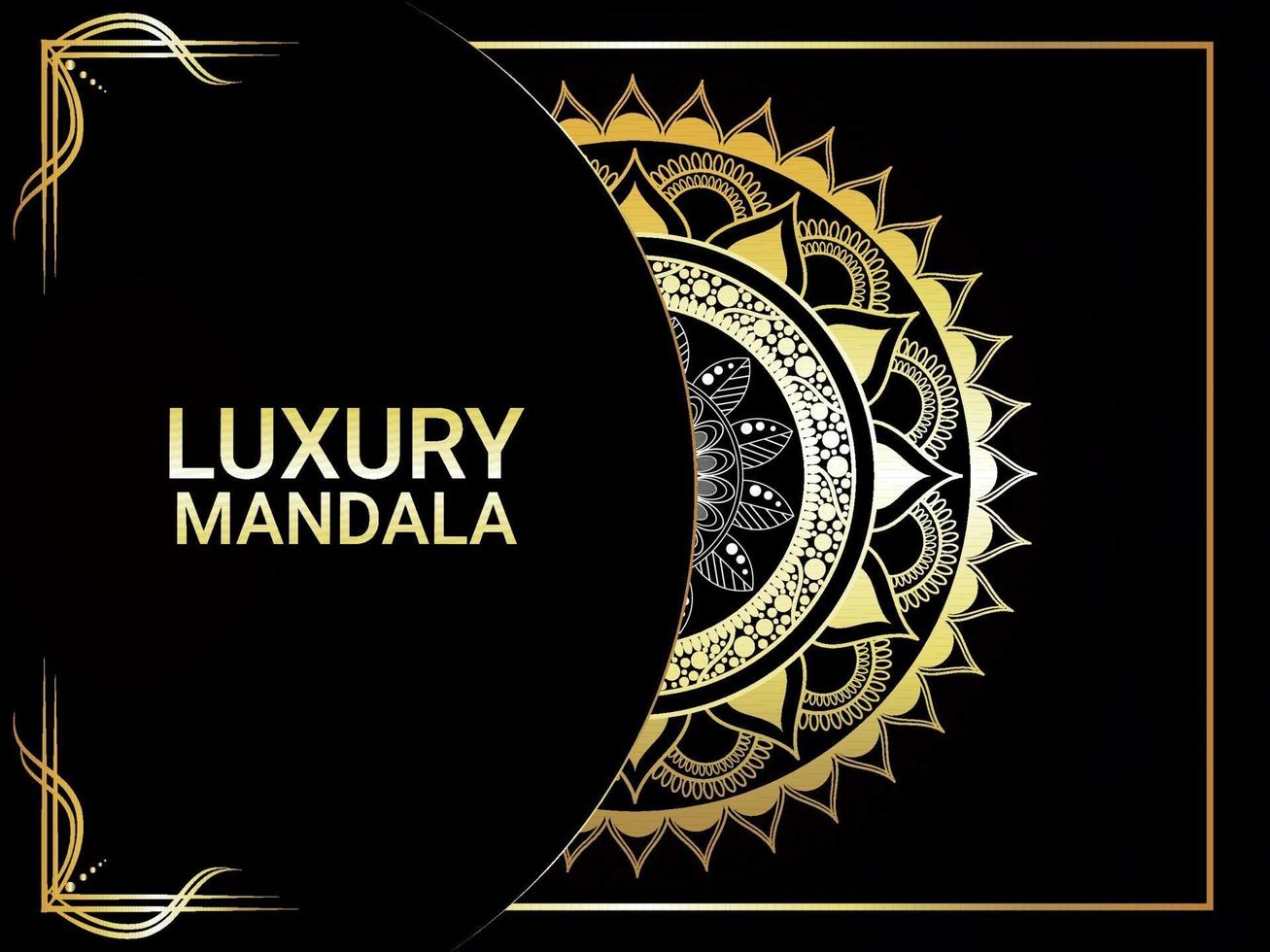 luxe mandala patroon en achtergrond vector