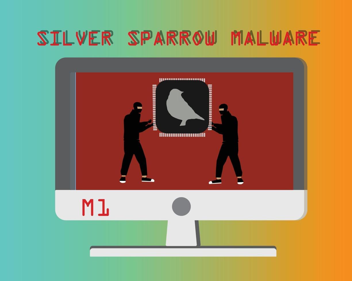 zilveren mus malware vector