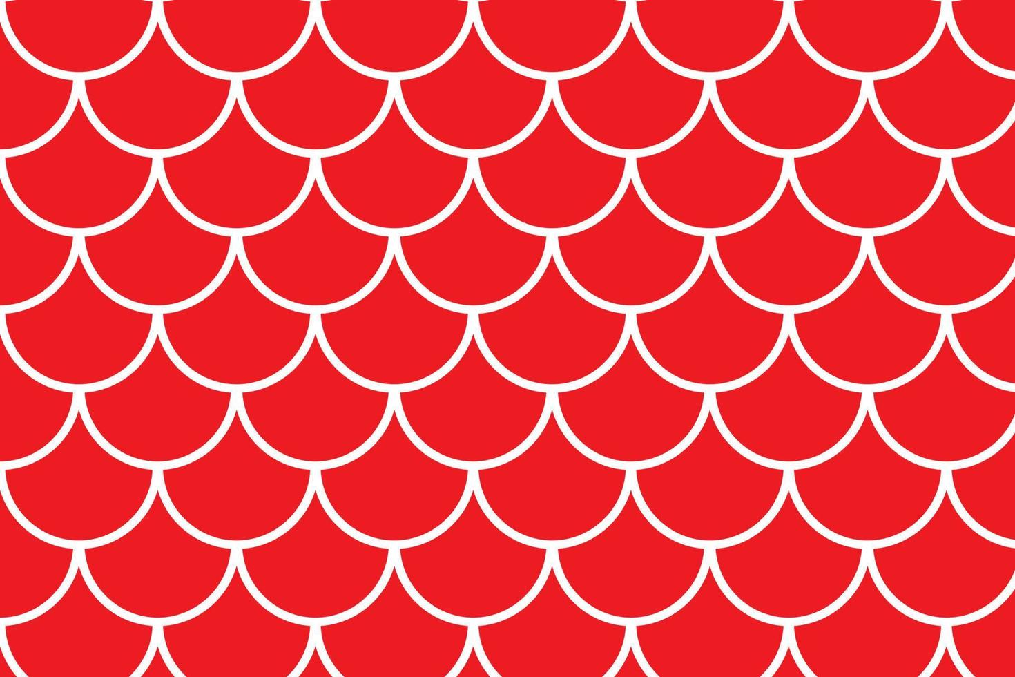 abstract wit meermin schaal Aan rood achtergrond patroon ontwerp. vector