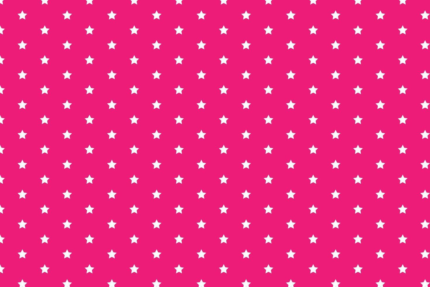 abstract wit ster Aan roze achtergrond patroon ontwerp. vector