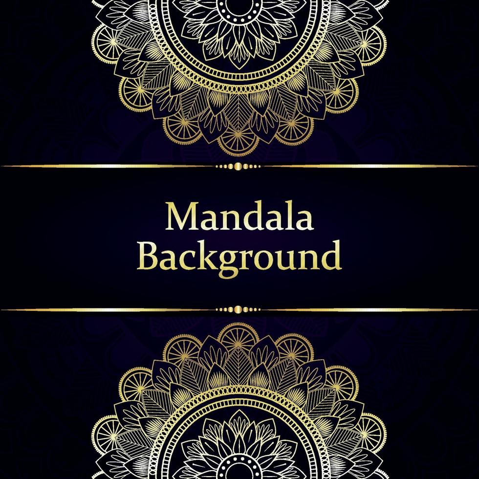 luxe mandala achtergrond met Arabische stijl en patroon vector