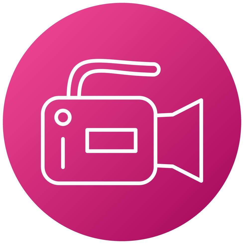 pictogramstijl videocamera vector