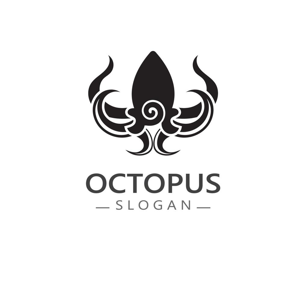 Octopus logo beeld ontwerp icoon illustratie dier vector