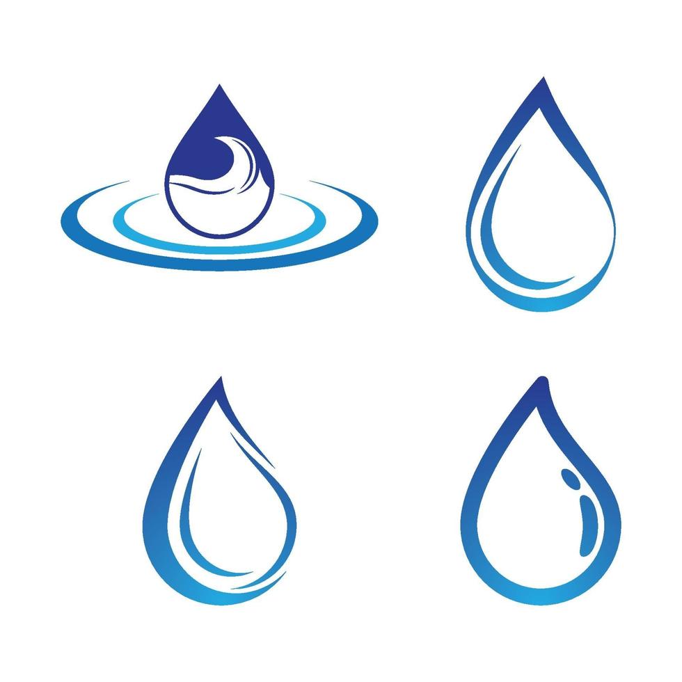 waterdruppel logo afbeeldingen vector