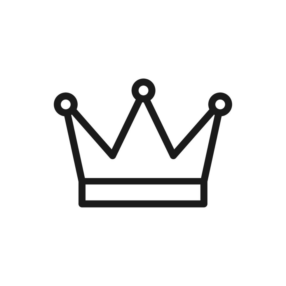 kroon icoon, kroon logo sjabloon vector