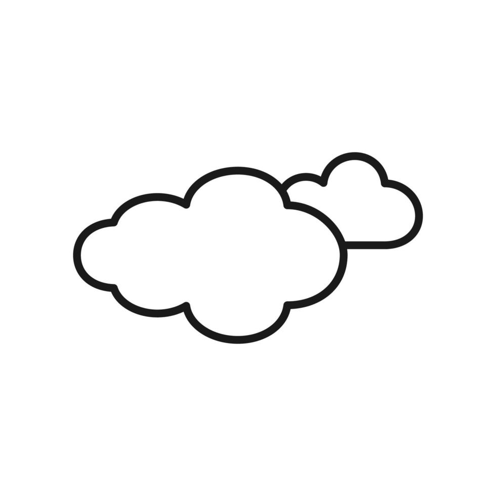 wolk vector pictogram