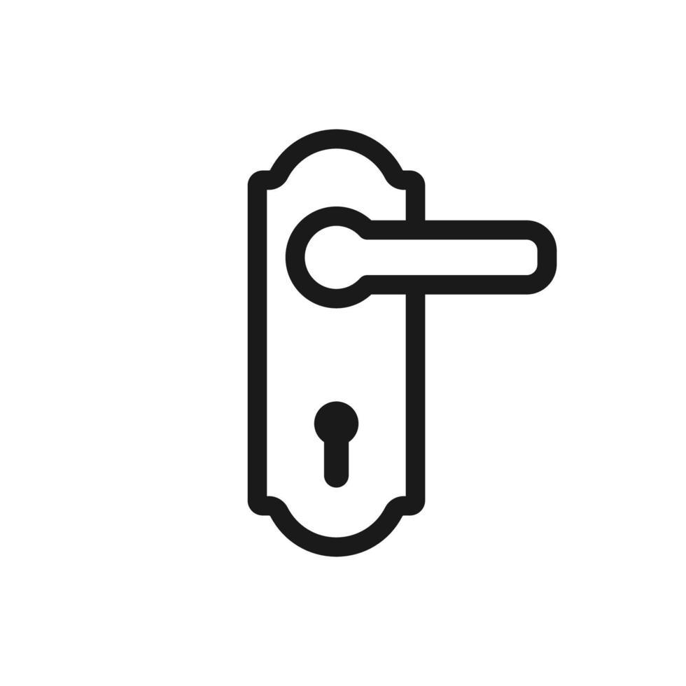 deurknop icoon, deur handvatten icoon vector