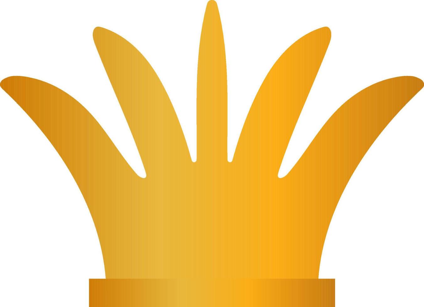 goud kroon geïsoleerd Aan wit achtergrond. vector illustratie