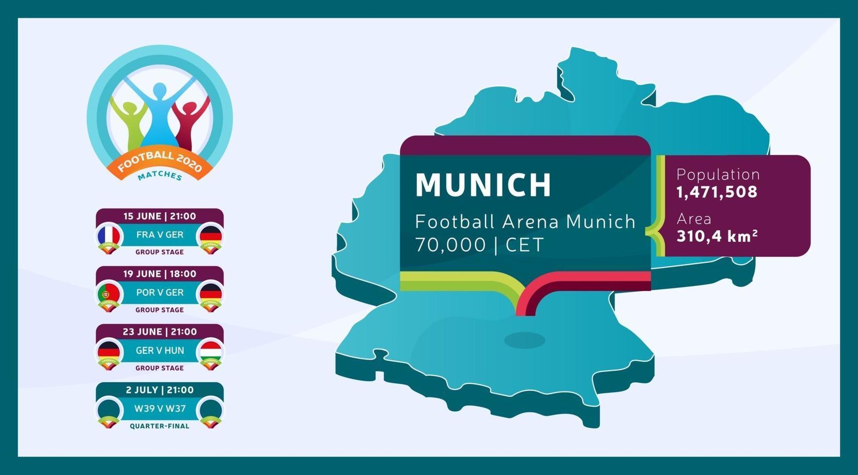 München Stadionvoetbal 2020 vector