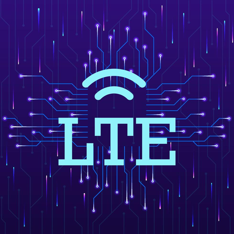 lte, signaal nieuw technologie vector icoon. nieuw mobiel technologie concept vector illustratie. lte, signaal nieuw technologie vector icoon