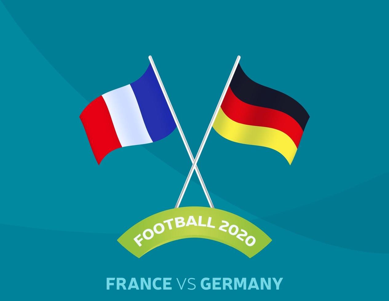 Frankrijk vs Duitsland voetbal vector