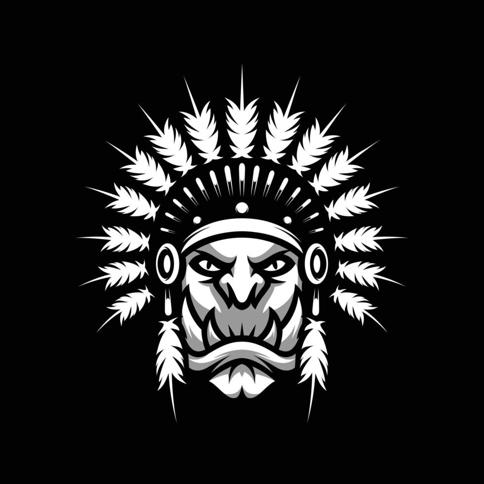 boeman apache mascotte ontwerp vector