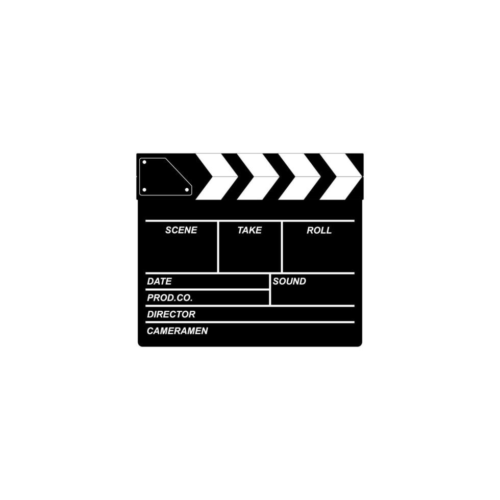 klepel bord voor cinematografie concept, film of film. vector illustratie