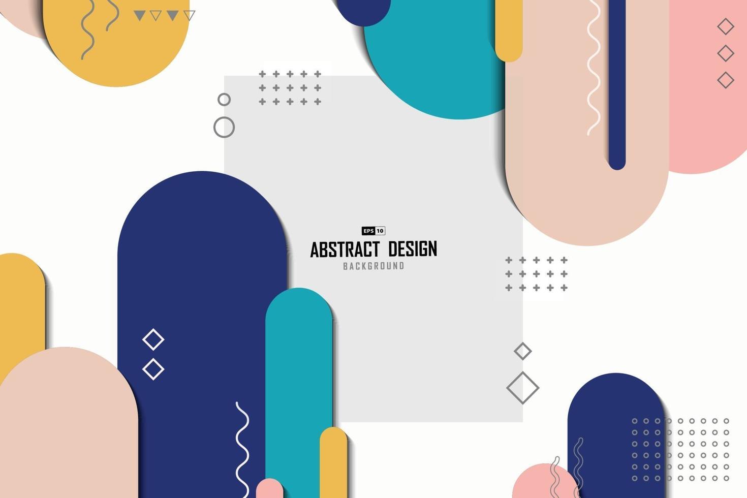 abstract afgerond lijnkleur trendy concept voor kunstwerkachtergrond. illustratie vector eps10