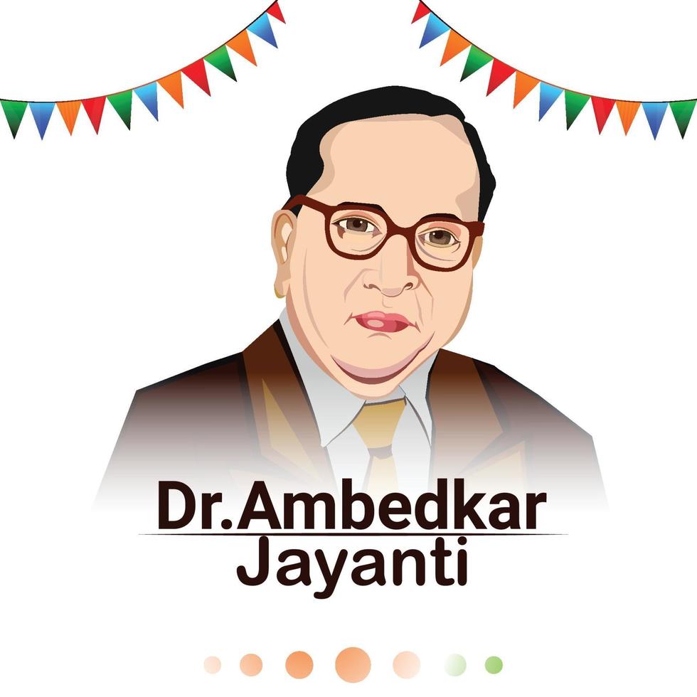 ambedkar jayanti achtergrond vector