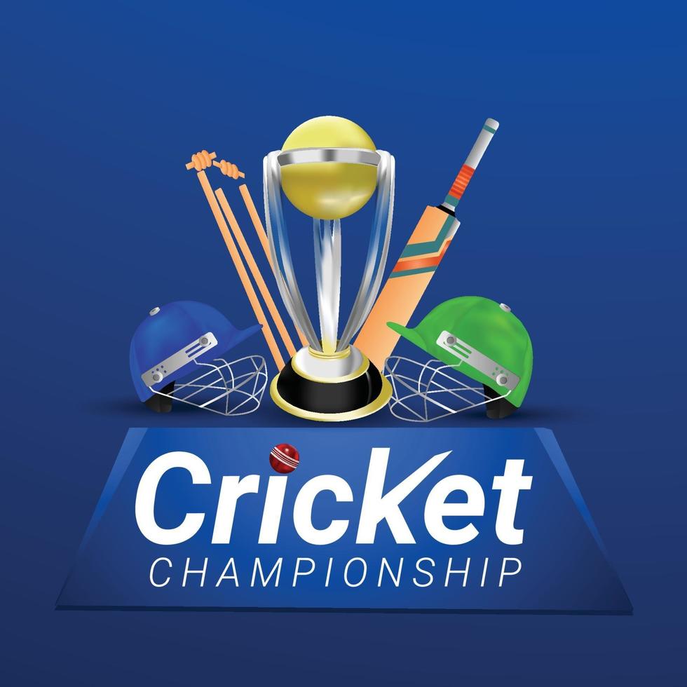 cricket stadion illustratie en achtergrond vector