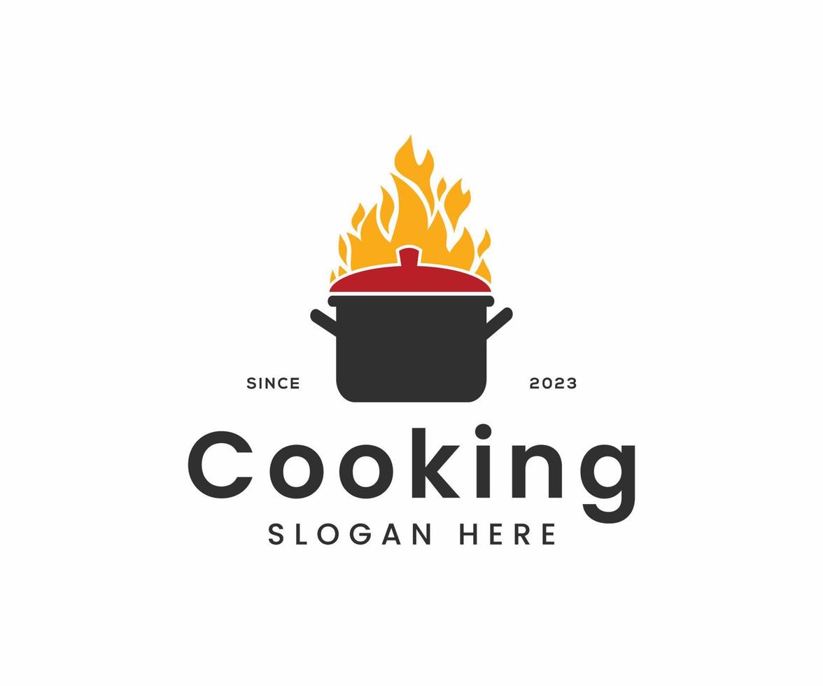 Koken logo ontwerp. icoon of symbool voor ontwerp menu restaurant. vector