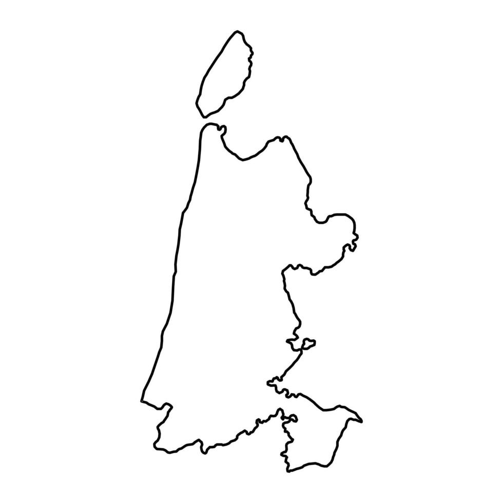 noorden Holland provincie van de nederland. vector illustratie.
