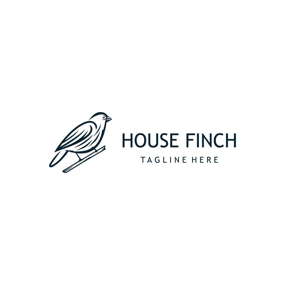 huis vink vogel logo ontwerp. geweldig een huis vink vogel silhouet. een huis vink vogel logo. vector