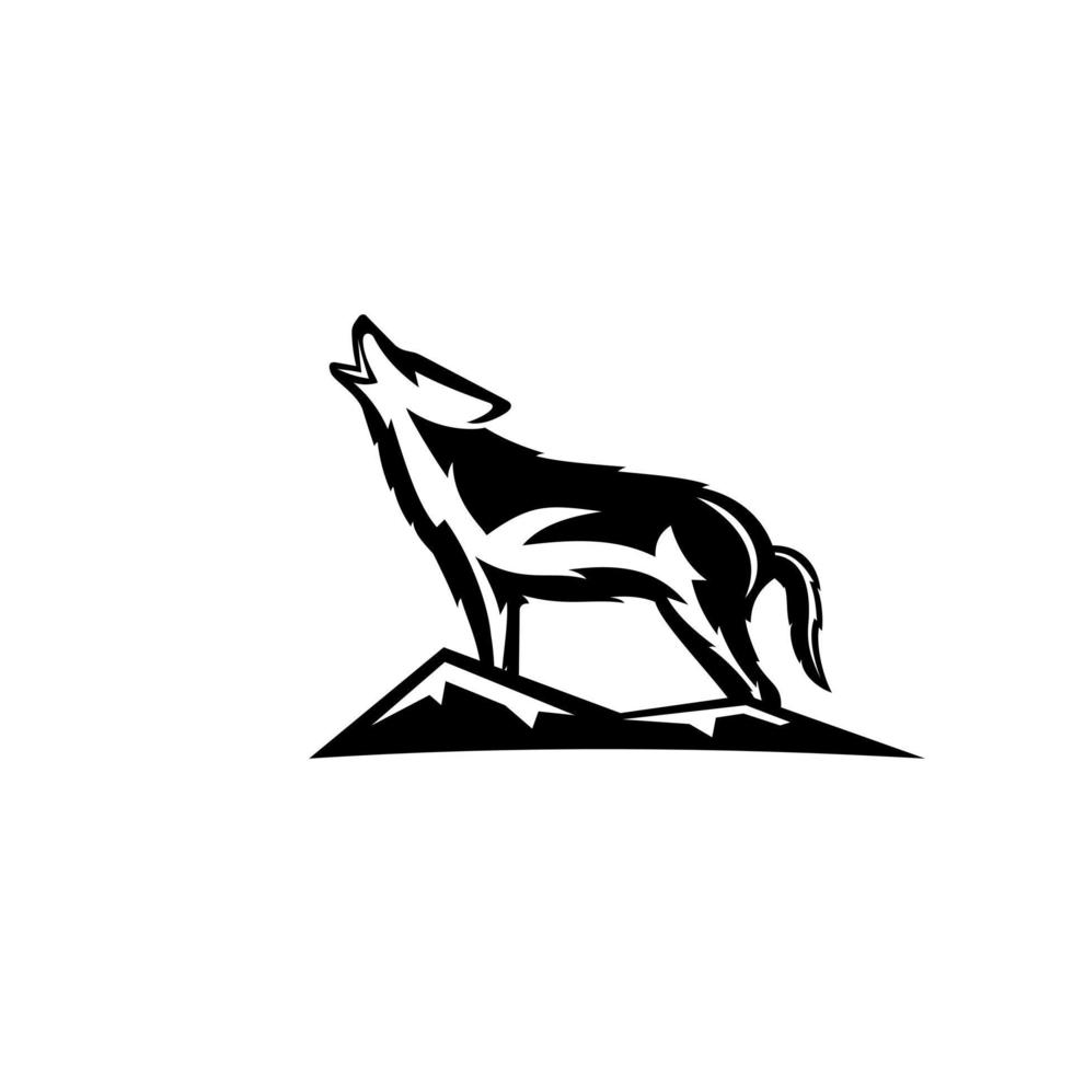 coyote logo ontwerp. geweldig een modern coyote logo. een coyote logo. vector