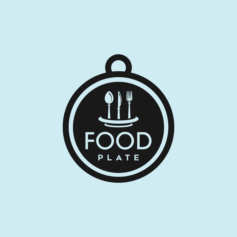 bord logo met keuken reeks ontwerp vector grafisch