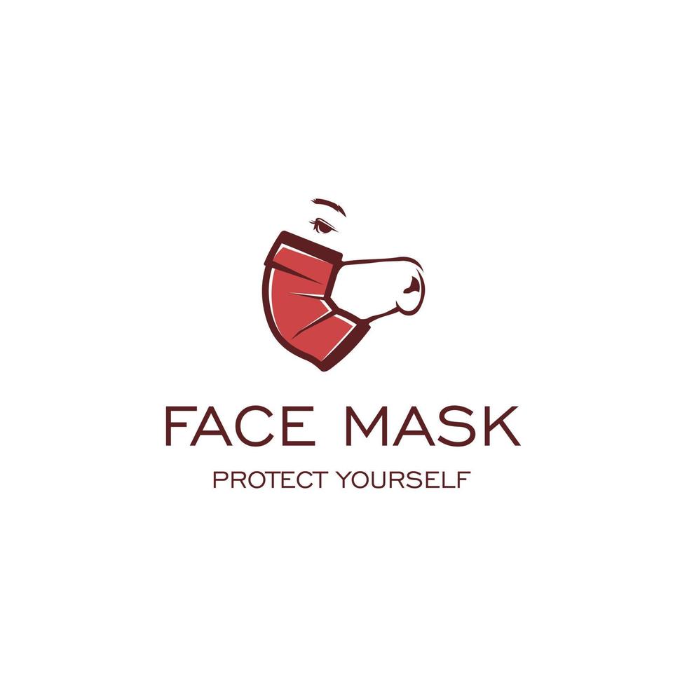 masker een medisch logo ontwerp. geweldig modern masker logo. een masker medisch logo. vector