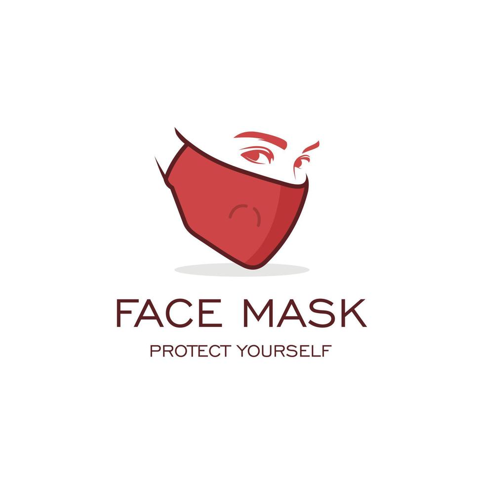 masker een medisch logo ontwerp. geweldig modern masker logo. een masker medisch logo. vector