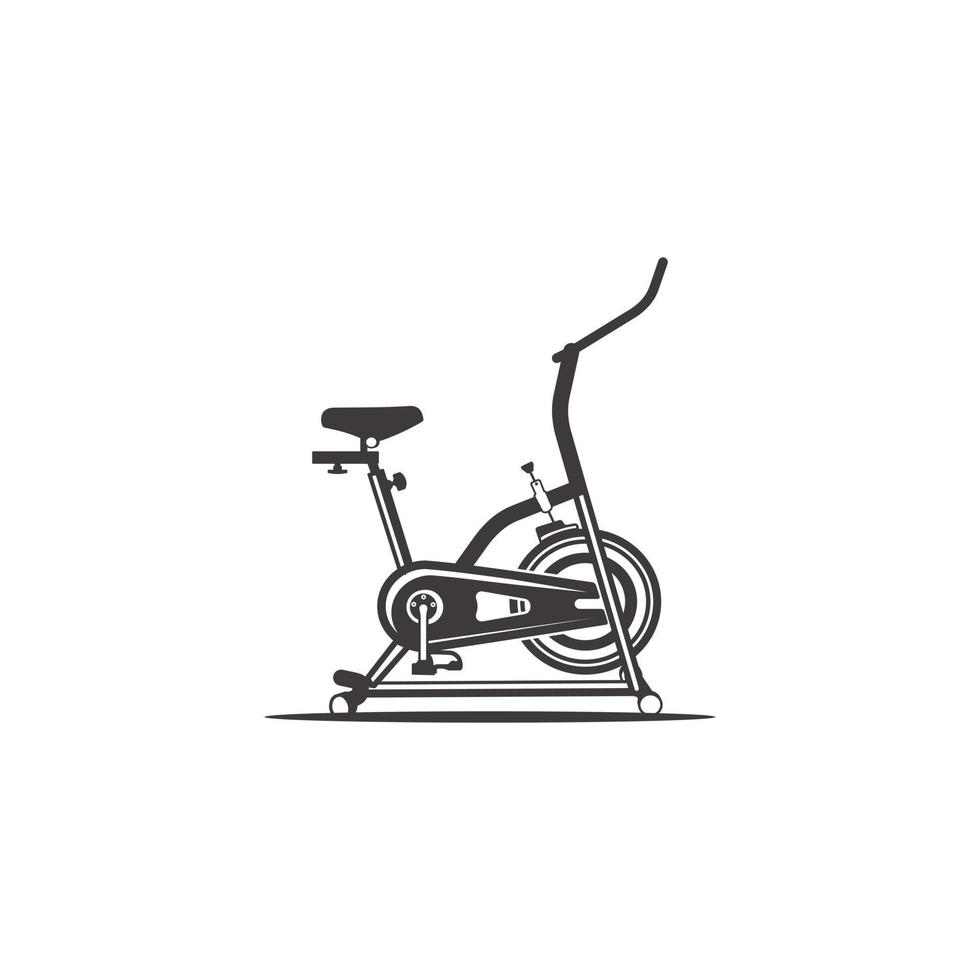 wielersport oefening machine. oefening fiets logo. fiets binnen- logo ontwerp. fiets studio. vector