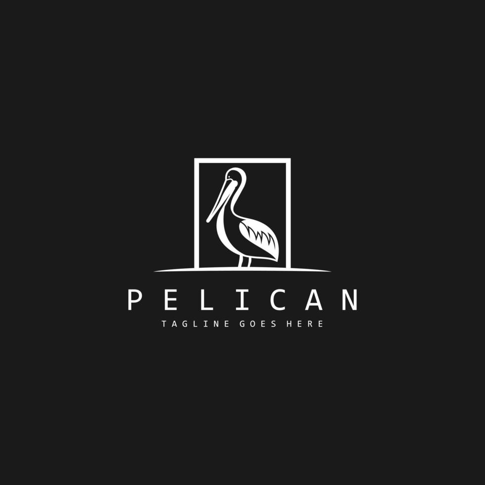 pelikaan logo lijn kunst ontwerp grafisch inspiratie vector