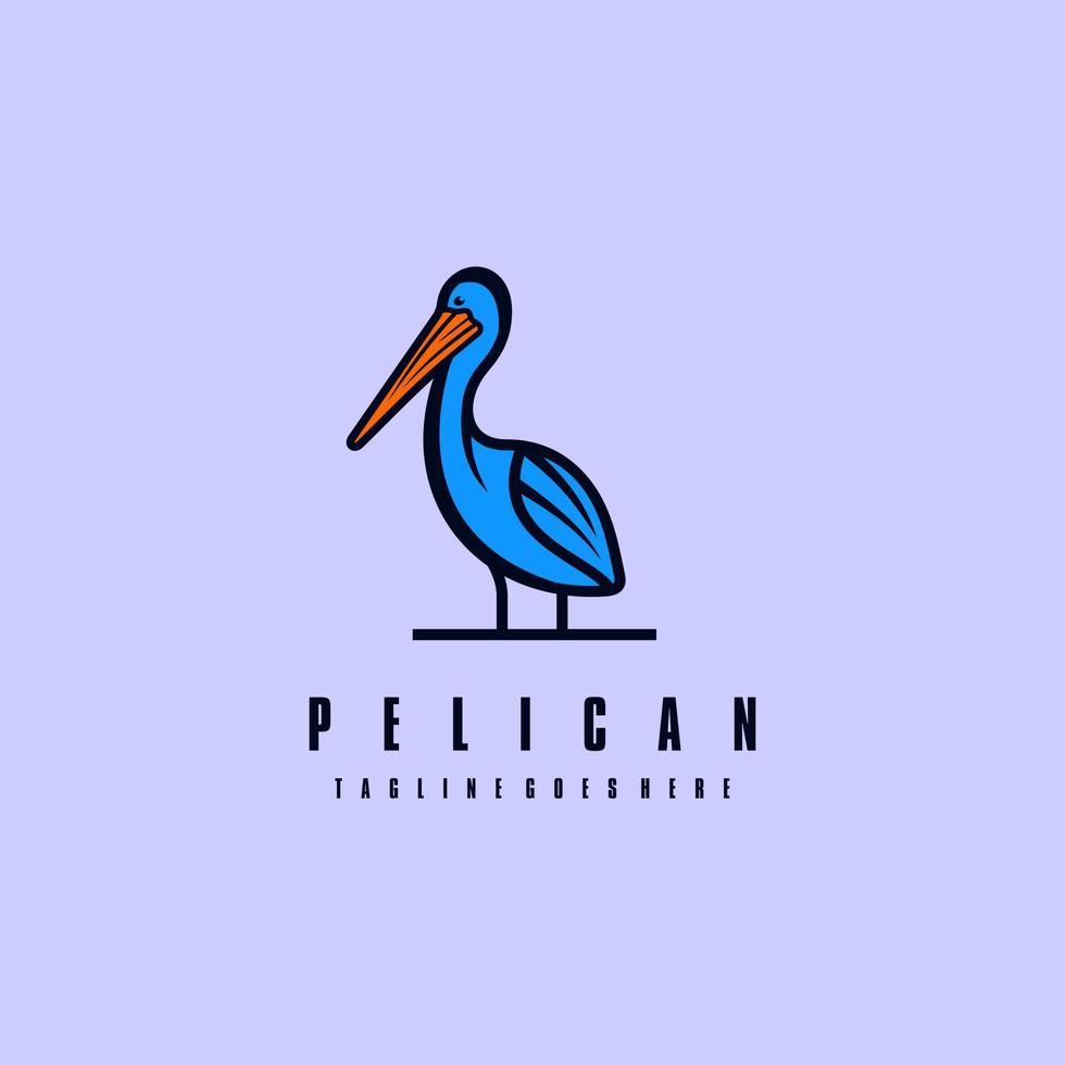 pelikaan logo lijn kunst ontwerp grafisch inspiratie vector