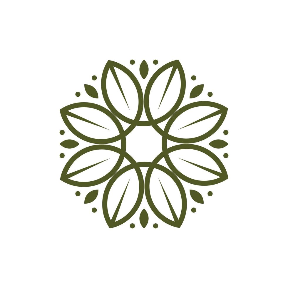 bloemen patroon logo sjabloon ontwerp vector icoon illustratie