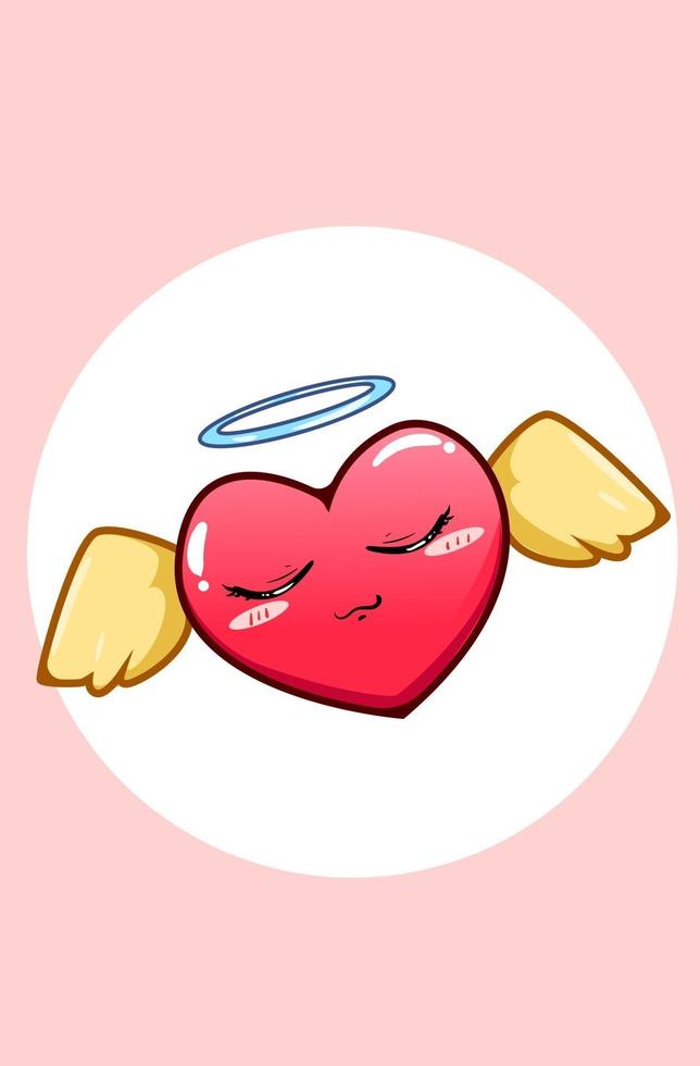 Fairy hart cartoon afbeelding vector