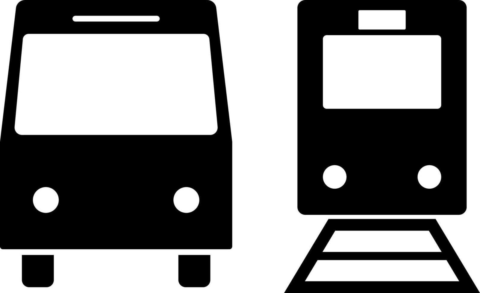 bus, trein, icoon. element van gemakkelijk icoon voor websites, web ontwerp, mobiel app, infographics. dik lijn icoon voor website ontwerp en ontwikkeling, app ontwikkeling Aan wit achtergrond vector