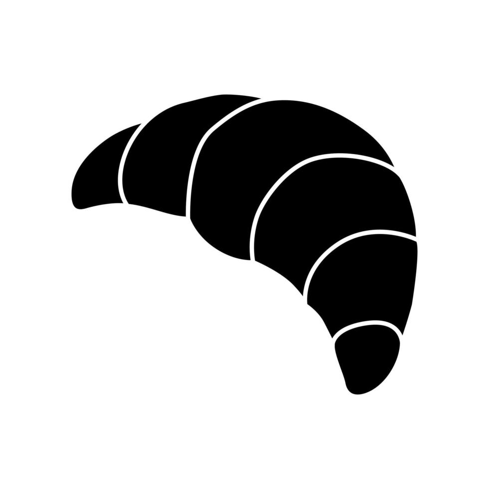 croissant icoon vector. taart illustratie teken. toetje symbool. zoet logo. vector