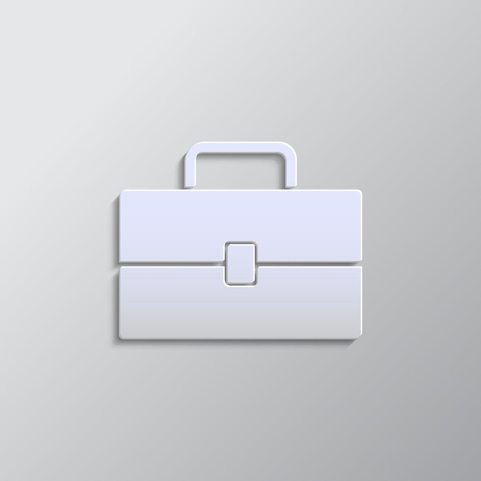metaal lunchbox papier stijl, icoon. grijs kleur vector achtergrond- papier stijl vector icoon.