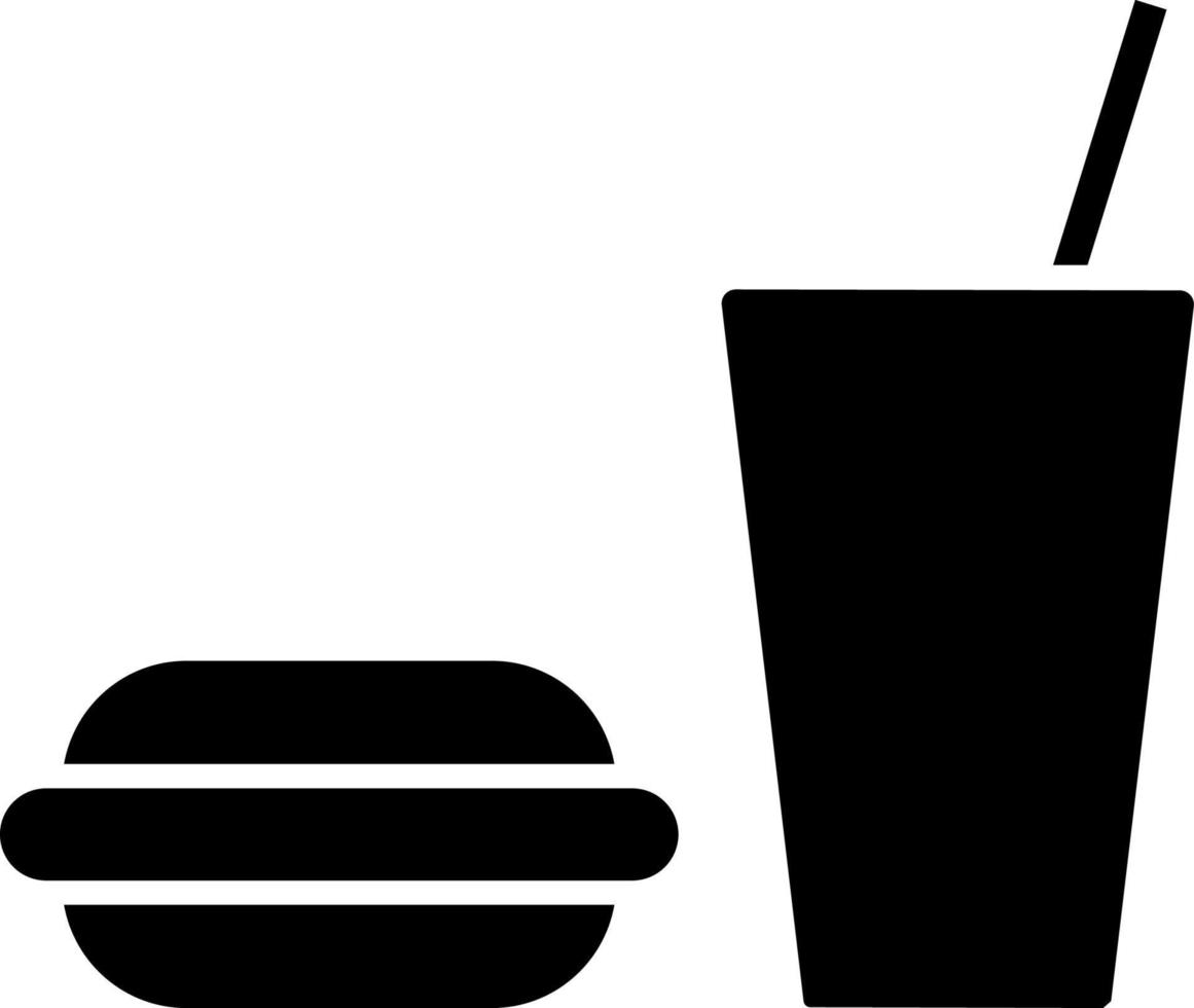 gom hamburger, drankje, icoon. element van gemakkelijk icoon voor websites, web ontwerp, mobiel app, infographics. dik lijn icoon voor website ontwerp en ontwikkeling, app ontwikkeling Aan wit achtergrond vector