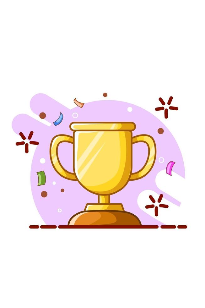 illustratie van een trofee vector