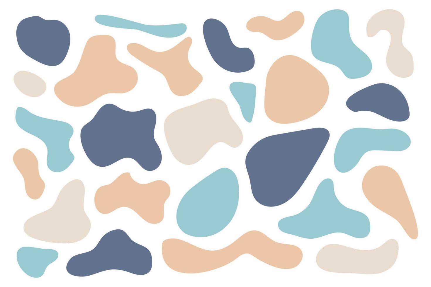vector reeks van kleurrijk abstract vorm stickers. onregelmatig vorm geven aan.