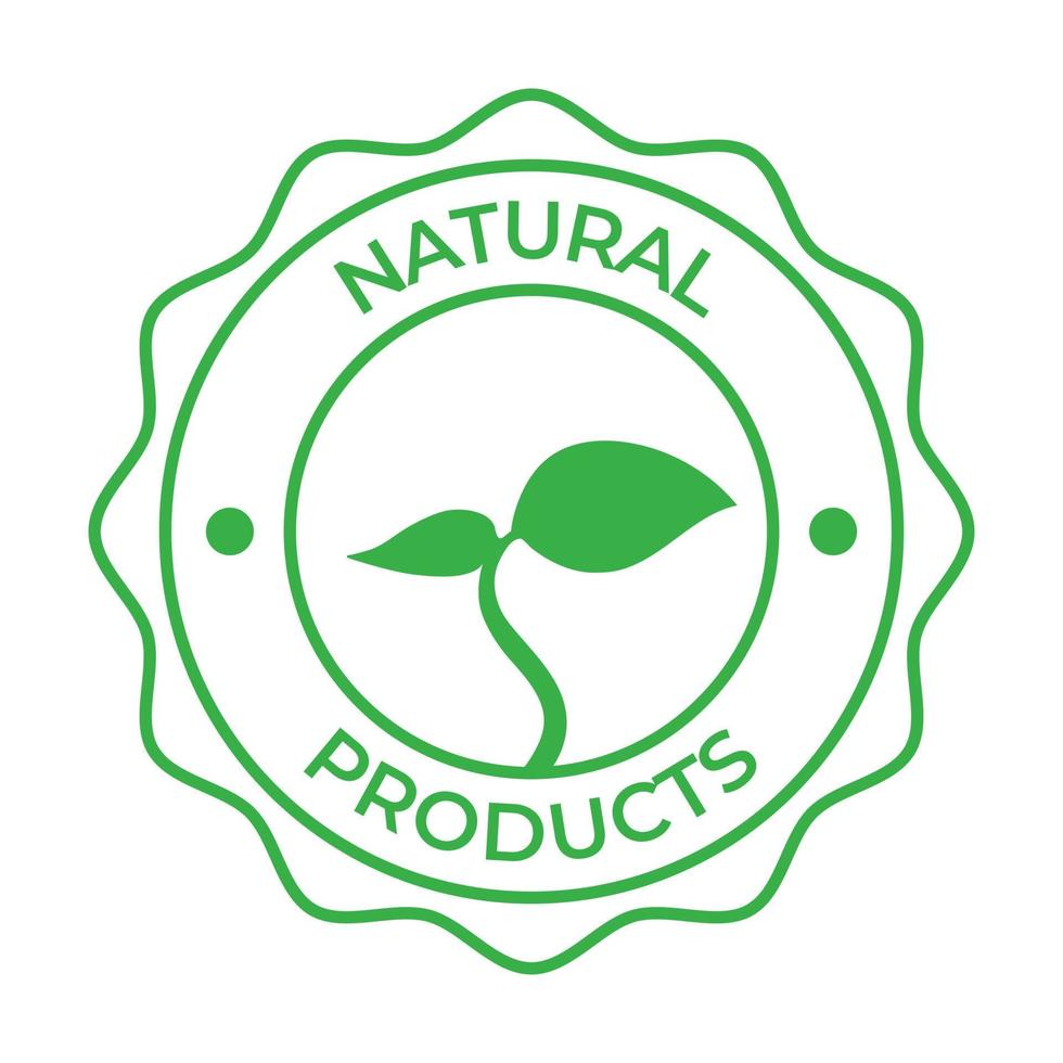 natuurlijk Product vector label, natuurlijk producten, gezond voedsel embleem, natuurlijk Product logo, embleem, zegel, insigne, sticker, label, cbd etiket ontwerp elementen, biologisch voedsel