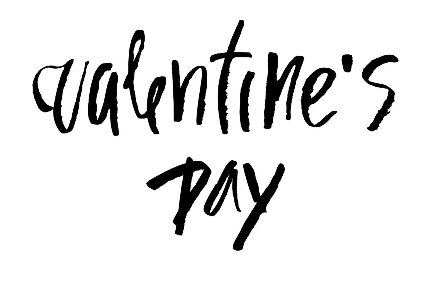 valentijnsdag dag - opschrift in grunge stijl vector