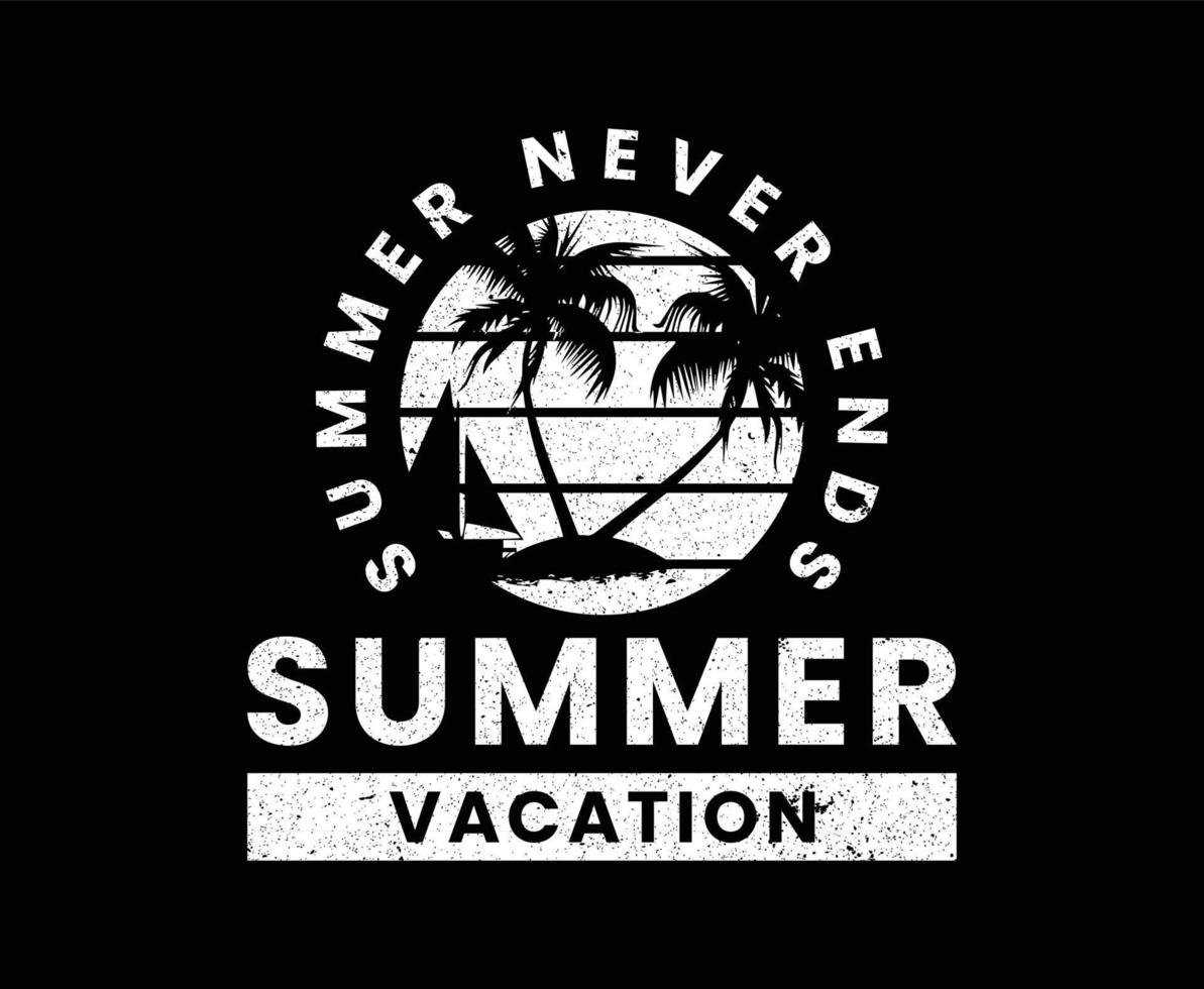 zomer vakantie illustratie kunst vector t-shirt ontwerp