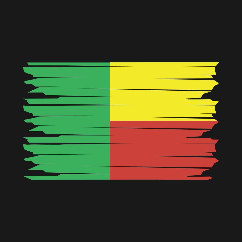 Benin vlag illustratie vector