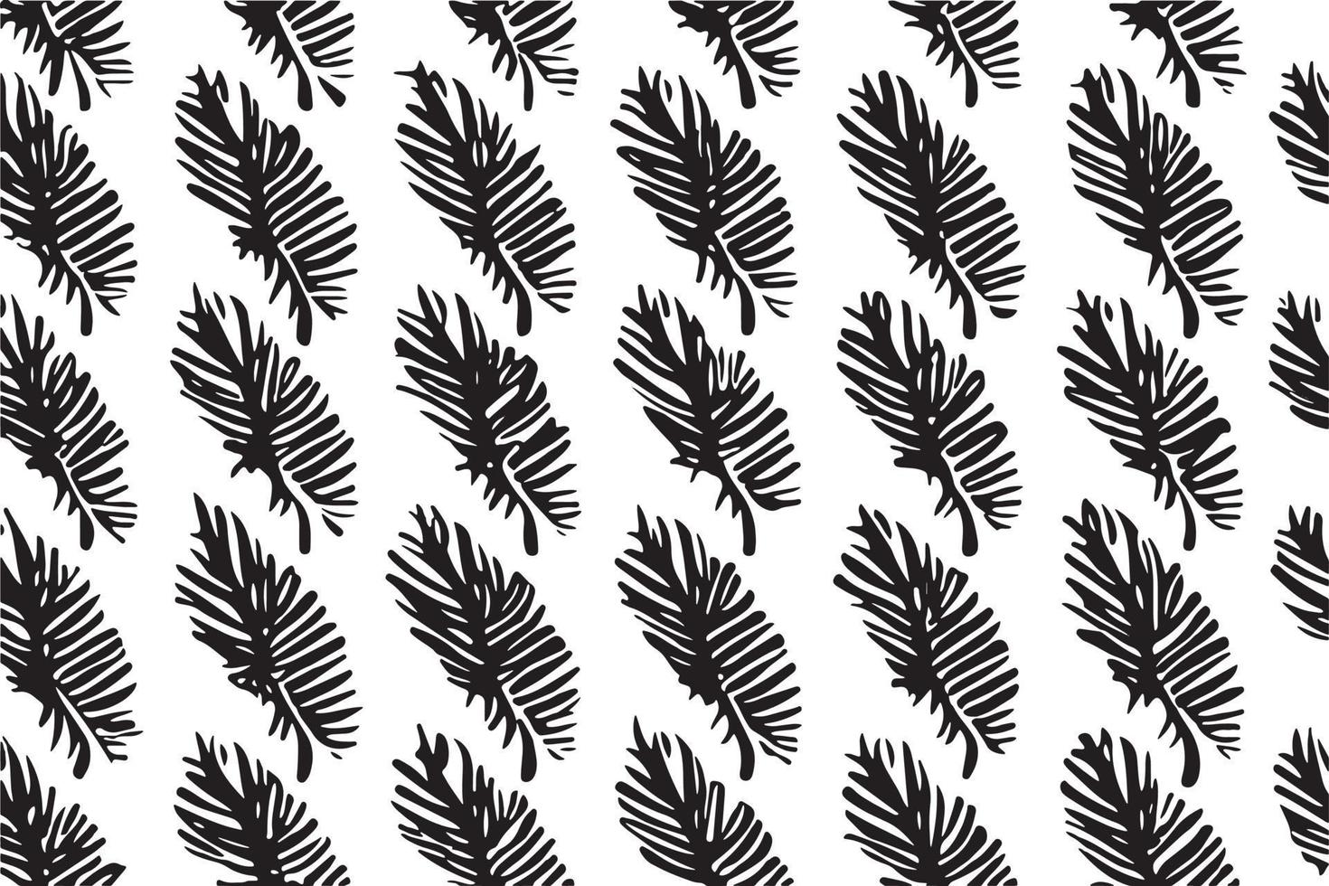 abstract zwart en wit naadloos bloemen patroon vector