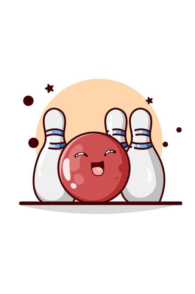 bowling vectorillustratie vector