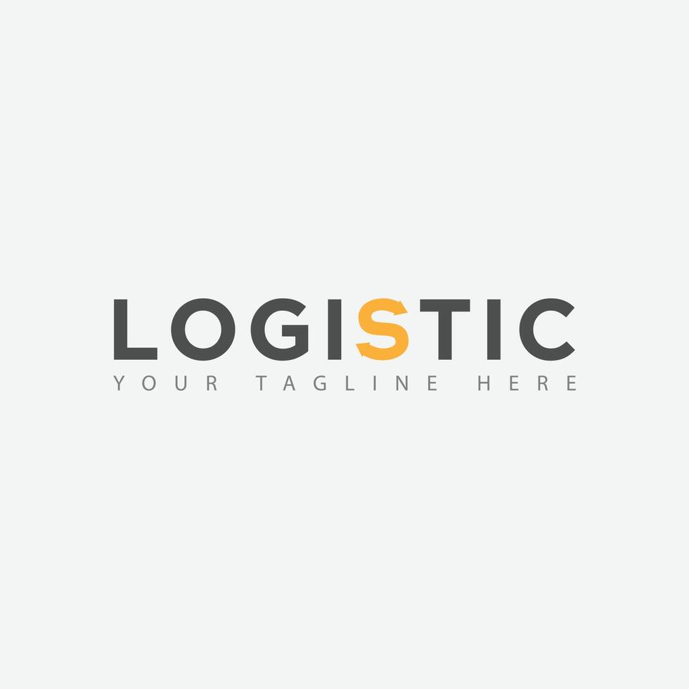 eps10 vector logistiek logo, brief s en pijl combinatie ontwerp sjabloon geïsoleerd Aan grijs achtergrond