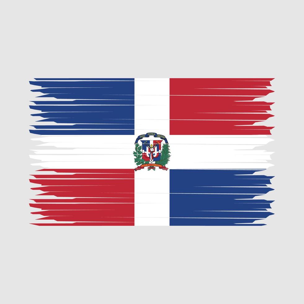 vlag van de dominicaanse republiek vector